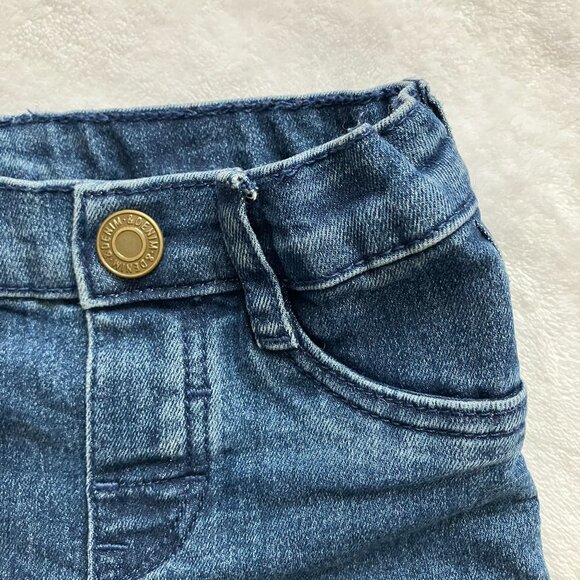 H&M Baby Sweater & Jeans Outfit Size 9M | EUC Striped Navy Cream Denim Blue - Picture 10 of 16